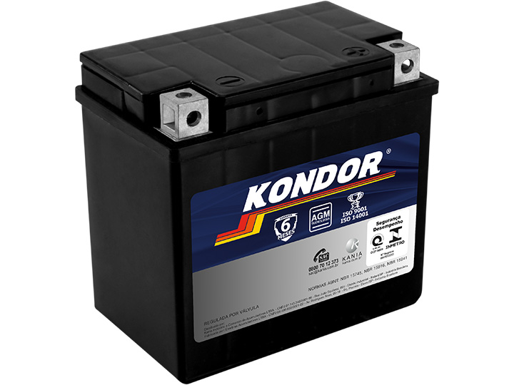 Bateria de Moto KTX5L Kondor 5 Amperes