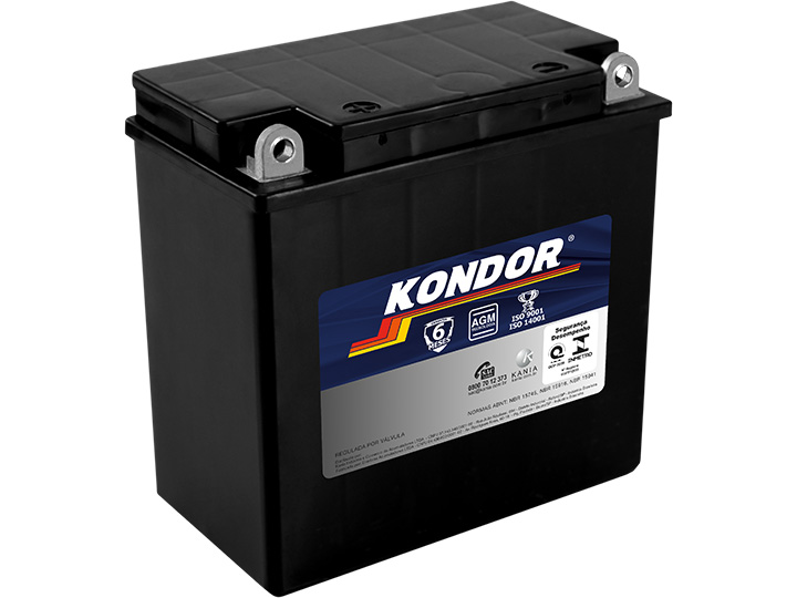 Bateria de Moto KTX9A Kondor 8 Amperes